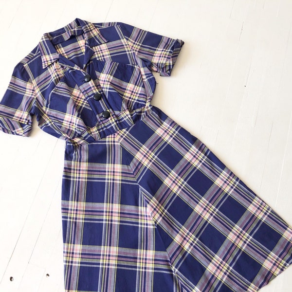 Blue Plaid Dress Etsy blue-plaid-dress-etsy