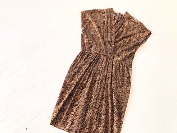 1980s Cheetah Print Dress