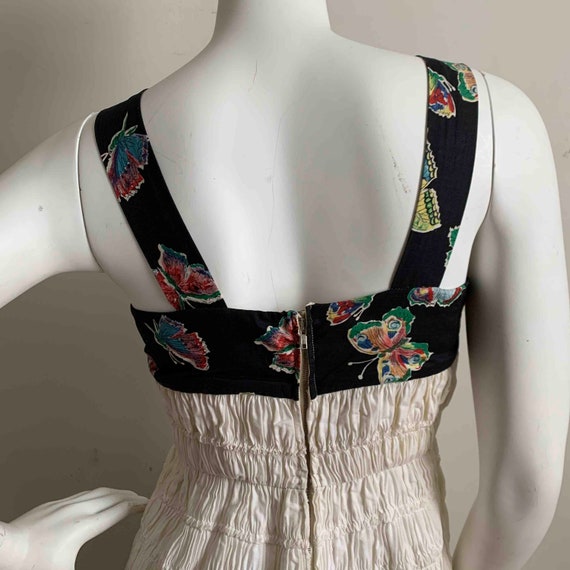 1950s Pleated Butterfly Dress - image 2