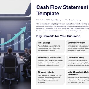 Cash Flow Statement Template | Financial Clarity | Budget Tracker | Operating Investing Financing Activity PPT