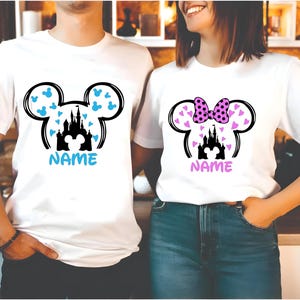 Magliette personalizzate per viaggi Disney, magliette Disneyland, maglietta per le vacanze Disney, maglietta coordinata per la famiglia Disney, maglietta del castello magico, Disneyworld