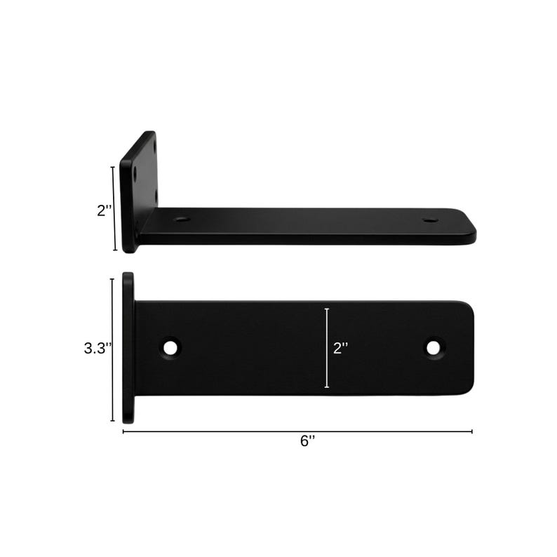 Metal Shelf Bracket, Industrial Floating Shelf Support, Minimalist Wall ...