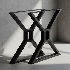 Metal Table Base Modern Style, Industrial Steel Table Legs
