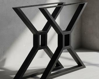 Metal Table Base Modern Style, Industrial Steel Table Legs