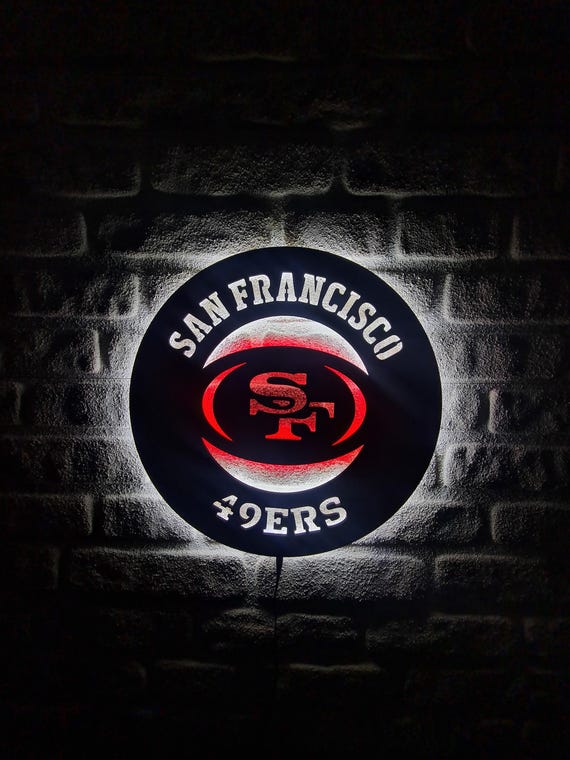San Francisco 49ers Led Lighted Sign, American Football Team