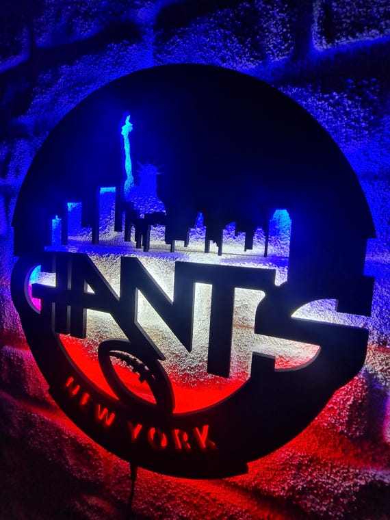 New York Giants Led Lighted Sign, American Football Team Emblem