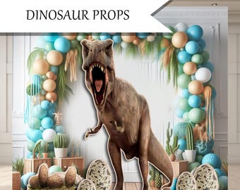 DINOSAUR PROPS Coroplast plastic props cutouts party decor decorations for Birthdays Kids parties Celebrations