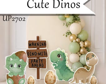 Dinosaur Party Cutouts, Dino Birthday Decorations, Coroplast Yard Signs, Dino Party Backdrop Props, Baby Shower Dinosaur Theme Decor UP2702