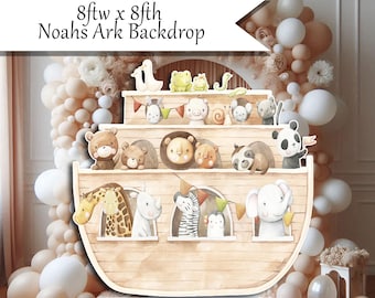 8ft tall NOAHS ARK Baby Shower Coroplast plastic props cutouts party decor decorations for Baby Showers, Birthdays, Celebrations PP245-246