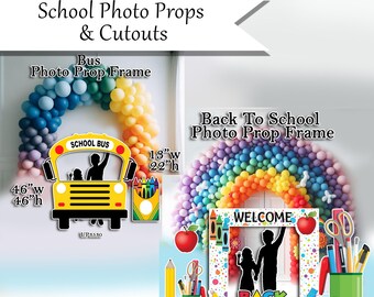 SCHOOL PHOTO PROPS backdrop Coroplast plastic panels props cutouts party decor decorations for school decorations, Birthdays, Celebrations