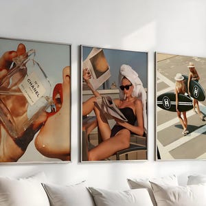 Poster di moda vintage, vecchia arte di Hollywood, poster femminista, decorazioni murali di moda, arte murale di lusso, stampe di riviste di moda, DOWNLOAD DIGITALE,