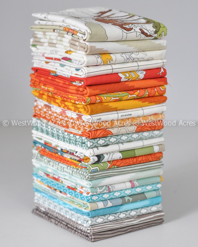 Lush Uptown by Erin Michaels for Moda Fabrics 24 Fat Quarter Etsy