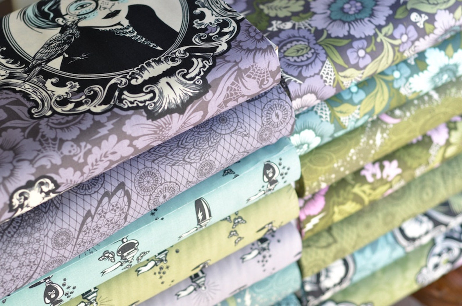 Tula Pink Nightshade COMPLETE 15 Fat Quarter Bundle Etsy