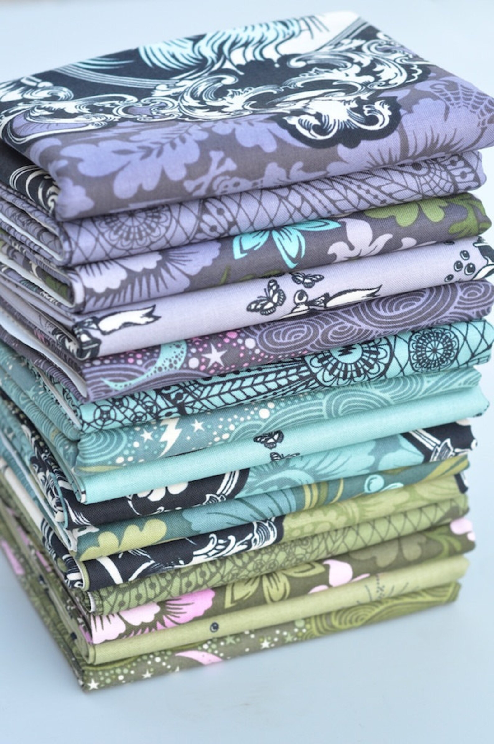 Tula Pink Nightshade COMPLETE 15 Fat Quarter Bundle Etsy