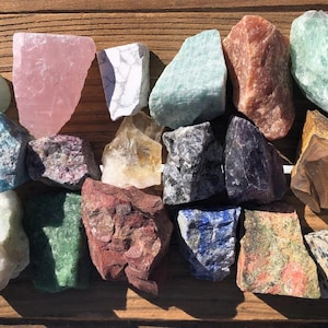 Conjunto de cristales curativos: cuarzo rosa, amatista y piedras preciosas, kit de piedras preciosas