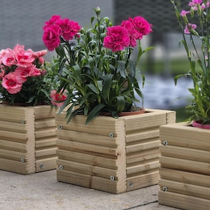 Mini Decking Planter - For Herbs, Flowers or Succulents
