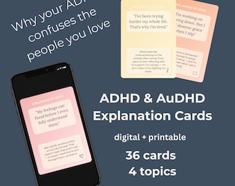 ADHD Relationships & Love Fixations Cards | Impulsivity, Hyperfixation, Object Permanence