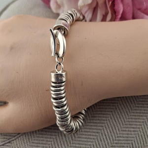 925 Sterling silver link bracelet in the Links of London style.