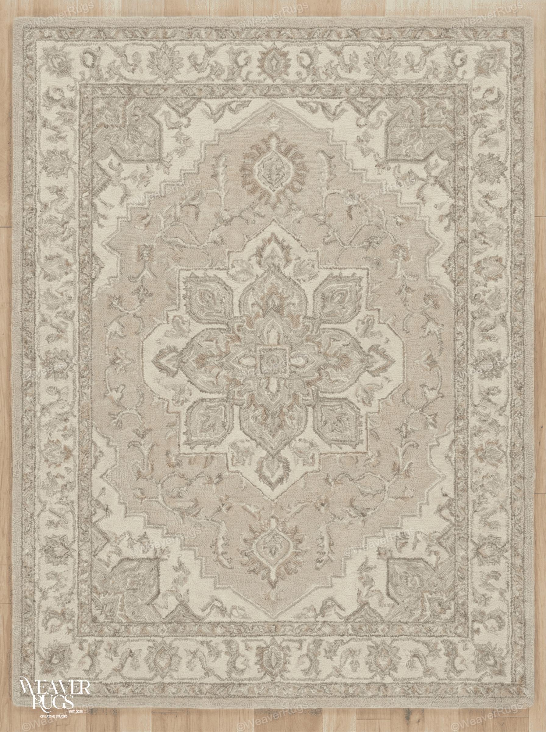 Tufted Loop Belmont Fine Hand Tufted Loop Pile Beige Wool Rug - for Living Room ...