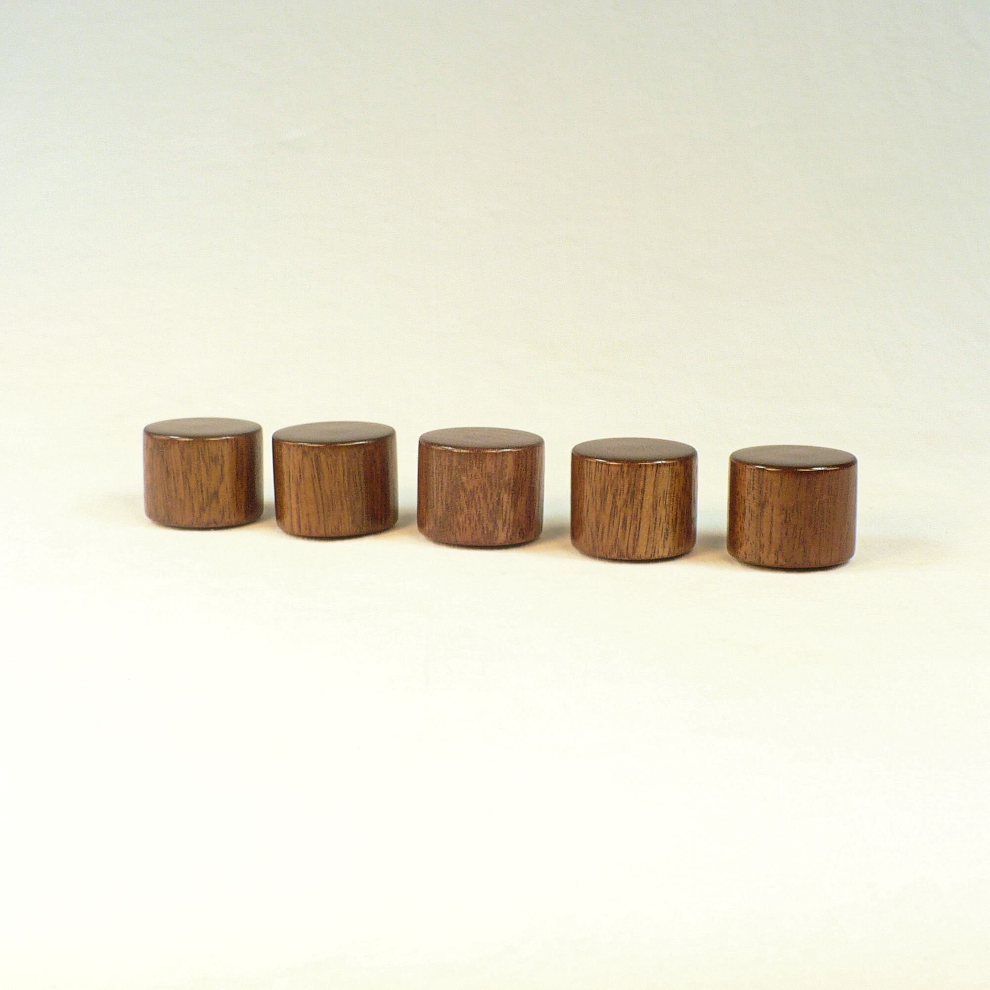 Lamp Finials Black Walnut Wood Small Drum Pattern 10 Etsy UK