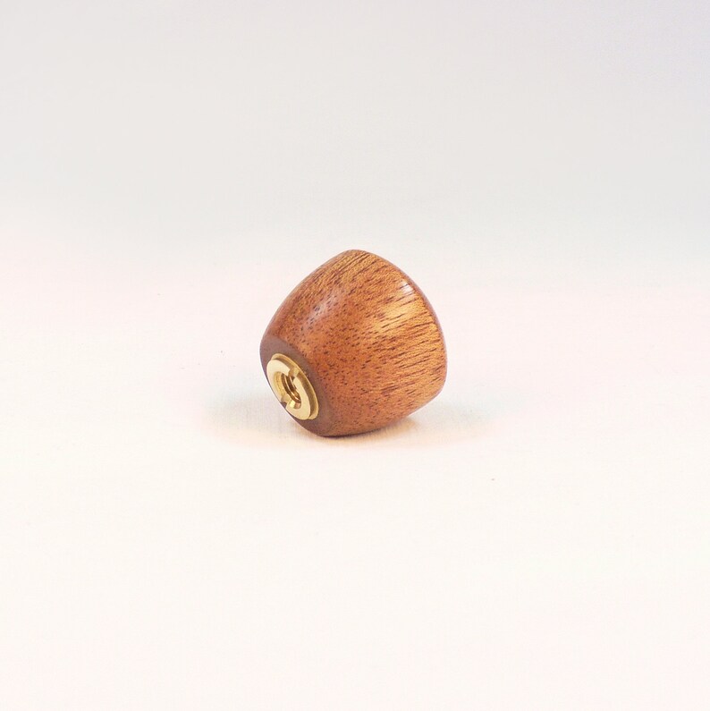 Wood Lamp Finial Small Mahogany Dome Pattern 11 1.0 Etsy
