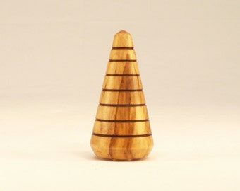 Spalted Maple Wood Small Drum Pattern 17 Mini Lamp Finial Spalted Maple Wood Small Drum Pattern 17 Mini Lamp Finial