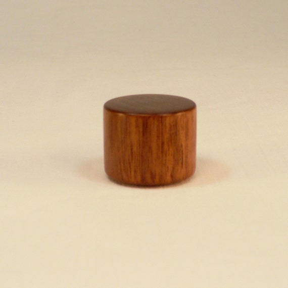 Lamp Finials Black Walnut Wood Small Drum Pattern 10 Image 0