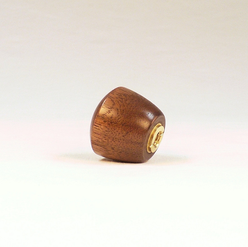 Wood Lamp Finial Black Walnut Dome Pattern 11 1.0 Tall Etsy
