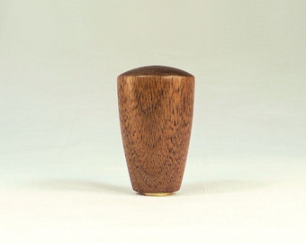 Modern Lamp Finial, Dome Pattern 7,  1.75" Tall x 1.1"  Wide In Walnut, Teak, Mahogany, Maple, Cherry, Sapele, Oak, Purpleheart