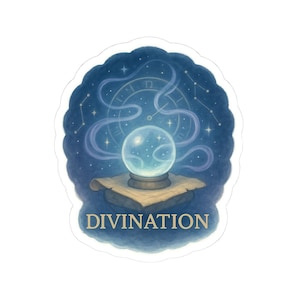Divination Wizard Sticker - DnD Subclass | Crystal Ball Magic for TTRPG Spellcasters