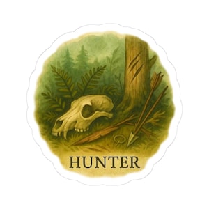 Hunter Ranger Sticker - Beast Slayin, Trap Layin, Wilderness Survival Pro