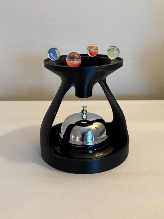 Marble Drop Bell Trigger Stand for Ghost Hunting: Interactive Paranormal Investigation Tool