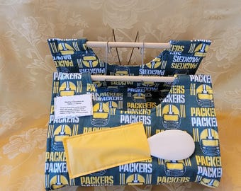 Casserole Carrier, Green Bay Packers NFL print, size LARGE