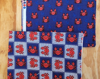 Fabric--lobster prints coordinating pieces