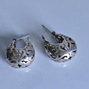 Sterling silver Filigree earrings