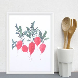 Fruit and vegetable wall art kitchen art prints food art | Etsy