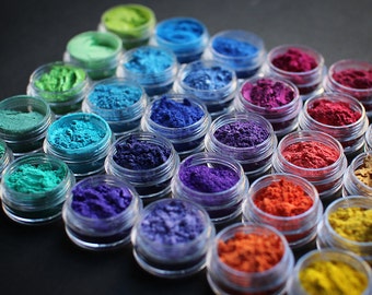 MANDARIN SPARKLE MICA Vasetto da 5 ml - polveri di mica di grado cosmetico, 45 colori, scintillante, scintillante