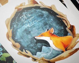 It's in Your Stars - giclée PRINT by Mandarin Duck