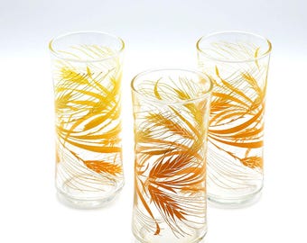 Vintage 1970s Libby Retro Glass Water Tumblers, Drinking Glasses, Kitchen Ware