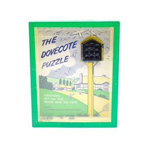 Vintage Brain Teaser Puzzle | &quot;The Dovecote&quot; | Mid-20th Century MCM Games | R. Journet, England