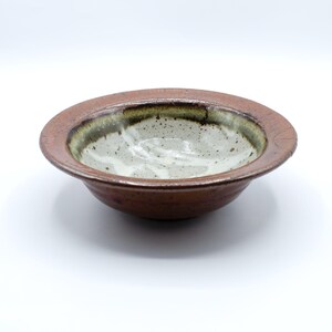 Vintage Art Pottery Bowl: Brown Stoneware Catchall, Signed