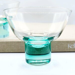 Vintage Coupe Glasses, Champange Coupes, Cocktail and Barware Glasses, Baby Blue Stemmed Glass