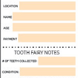 Tooth Fairy Pack - Printable Vector Files - Etsy