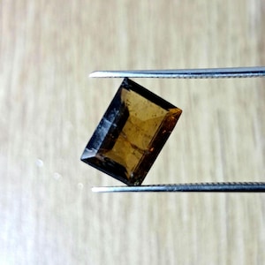 Bagguette-cut, 4ct Quartz-Smoky Quartz-Ring Size Gemstone-11X8X5MM Loose Stone-For Jewelry Making-November Birthstone-Birthstone Jewelry
