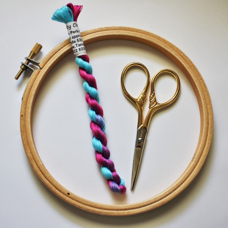 Hand Dyed Fine Cotton Perle Thread for Embroidery Quilting Etsy UK