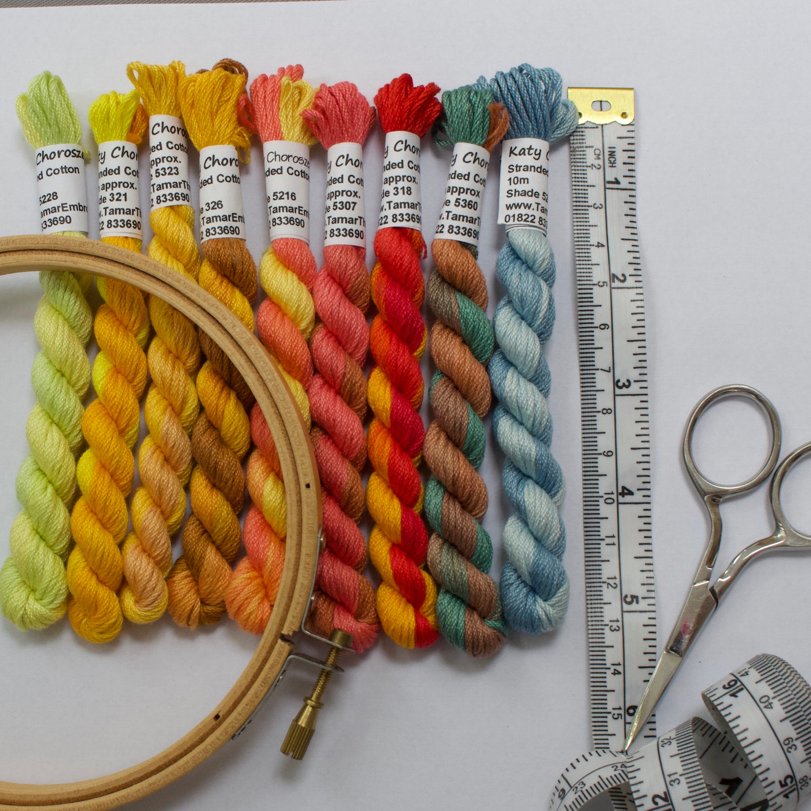 Hand Dyed Embroidery Floss Stranded Cotton Thread Etsy