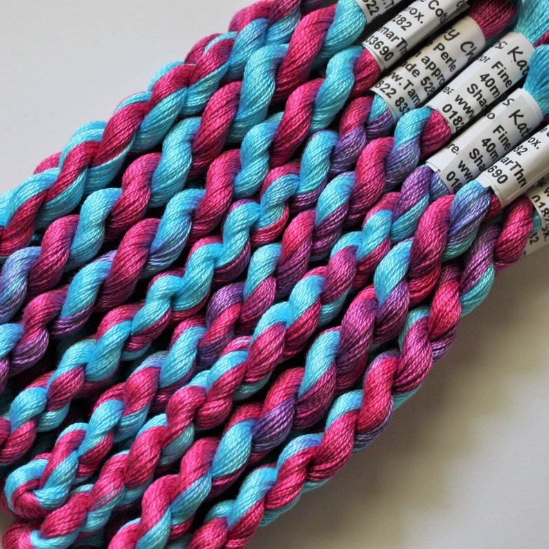 Hand Dyed Fine Cotton Perle Thread for Embroidery Quilting Etsy UK