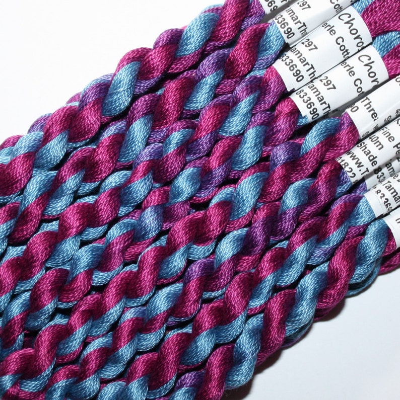 Hand Embroidery Thread Fine Perle Cotton Needlecraft Yarn Etsy