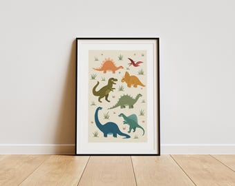 ディノスキッズウォールアート、保育園の装飾、かわいいイラスト