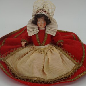 Vintage European Folk or Victorian-Style Doll